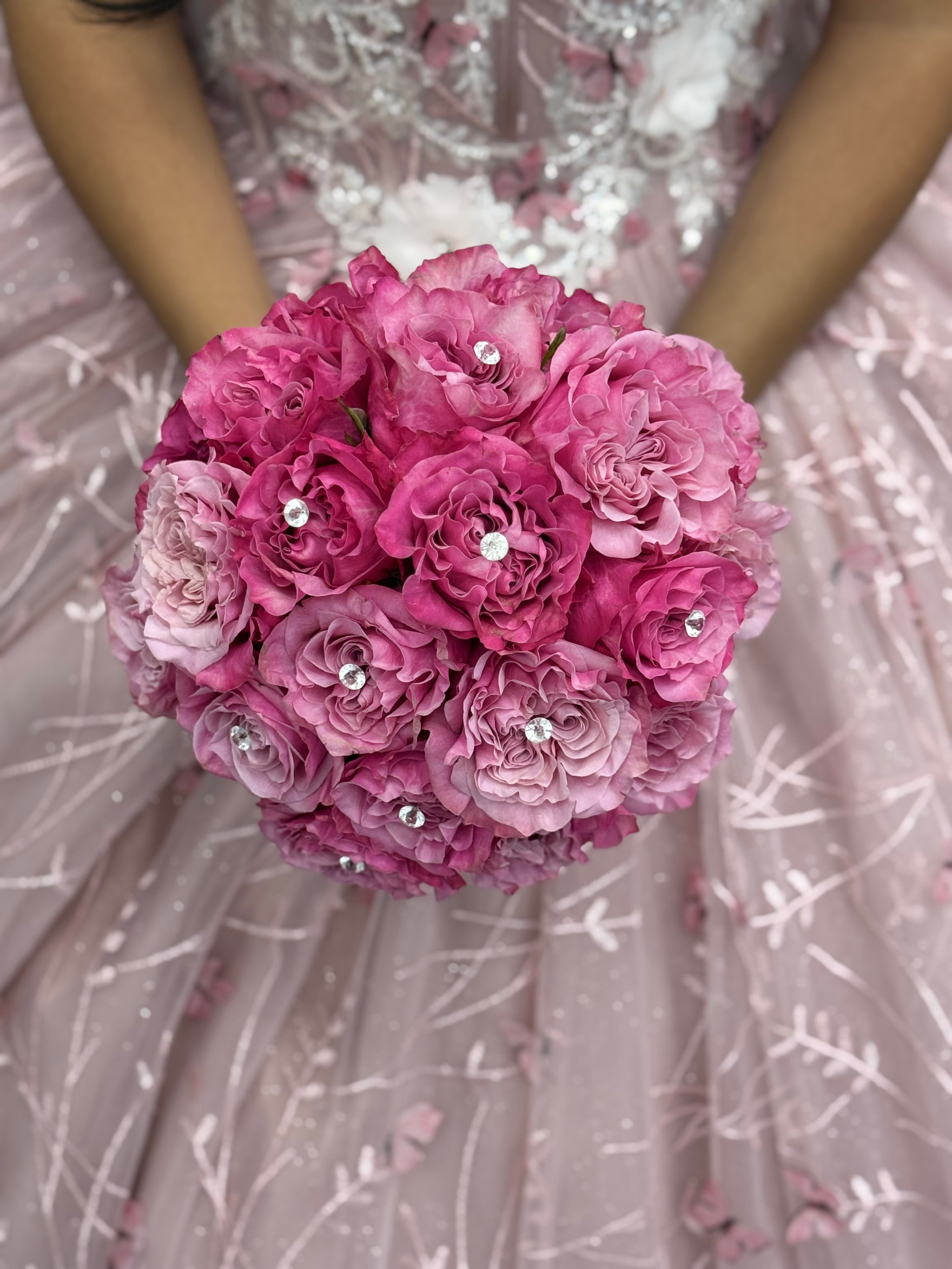 Quinceañera floral crown