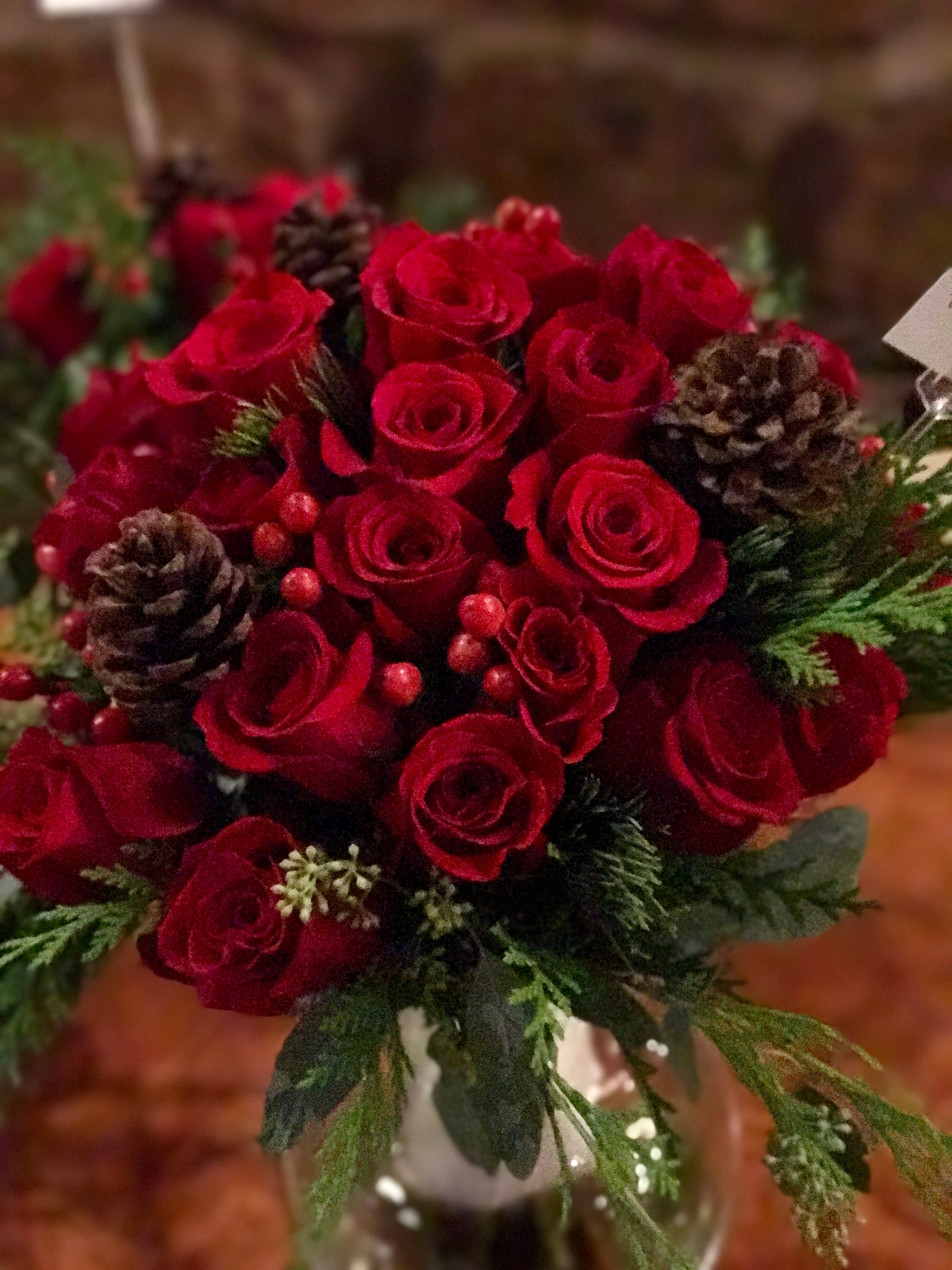 Close-up wedding floral detail